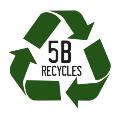 5B Recycles - Logo Design by Glick + Fray in Sun Valley Idaho