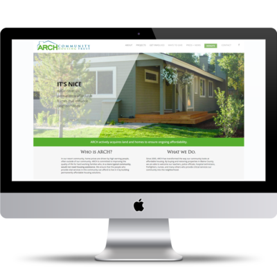 Arch Community Housing Trust - Web Design by Glick + Fray in Sun Valley Idaho