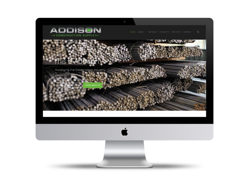 Addison Construction Supply Websites | Glick + Fray